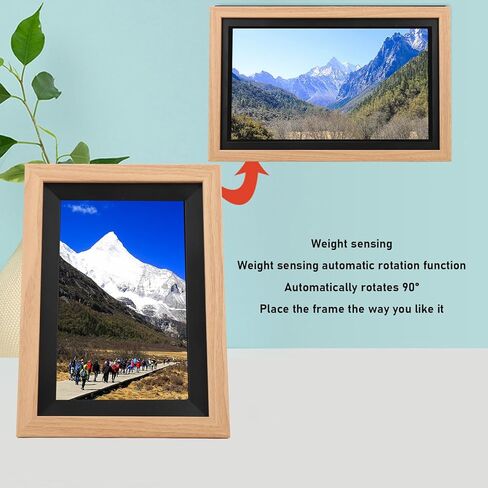 Touch Screen Digital Picture Frame, 15.6 Inch 1920x1080, 16G Memory, Frameo APP, Wall Mountable, with G Sensor, Horizontal and Vertical, Stand Included (US Plug) in Saudi Arabia