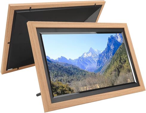 Touch Screen Digital Picture Frame, 15.6 Inch 1920x1080, 16G Memory, Frameo APP, Wall Mountable, with G Sensor, Horizontal and Vertical, Stand Included (US Plug) in Saudi Arabia