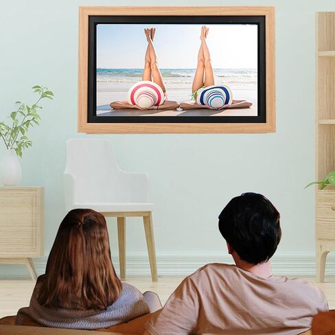Touch Screen Digital Picture Frame, 15.6 Inch 1920x1080, 16G Memory, Frameo APP, Wall Mountable, with G Sensor, Horizontal and Vertical, Stand Included (US Plug) in Saudi Arabia