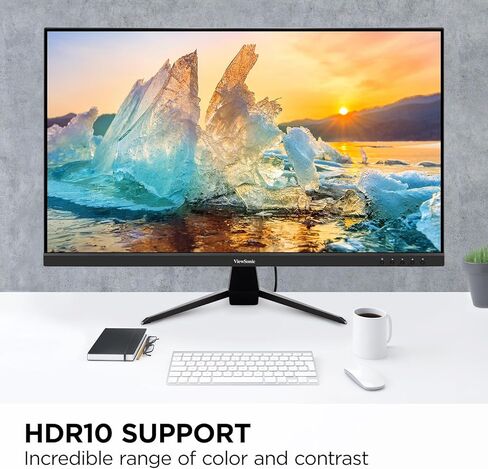 شاشة ViewSonic VX3267U-4K 4K UHD 32 بوصة IPS مع 65 وات USB C ودعم محتوى HDR10 وHDMI وDP (متجدد) in Kuwait