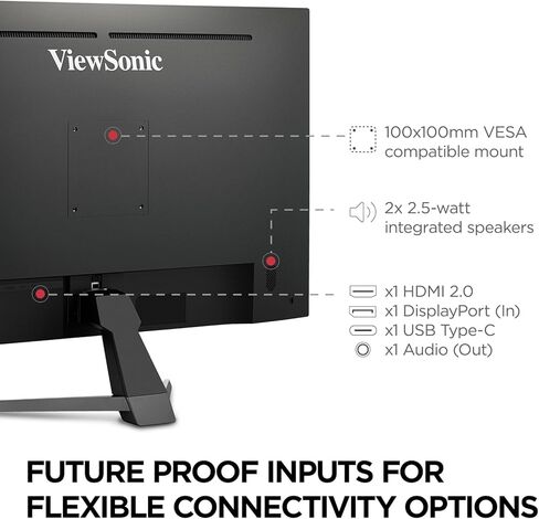 شاشة ViewSonic VX3267U-4K 4K UHD 32 بوصة IPS مع 65 وات USB C ودعم محتوى HDR10 وHDMI وDP (متجدد) in Kuwait