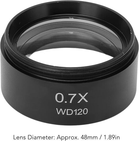 عدسة موضوعية مساعدة للمجهر-WD120 عدسة بارلو 0.7X لملحقات مجهر ستيريو أجزاء التصوير in Saudi Arabia