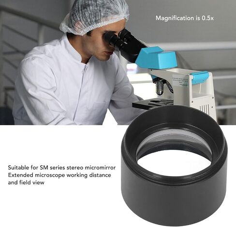 Microscope Auxiliary Objective Lens - WD165 0.5X Barlow Lens for SM Series Stereo Micromirror in Saudi Arabia