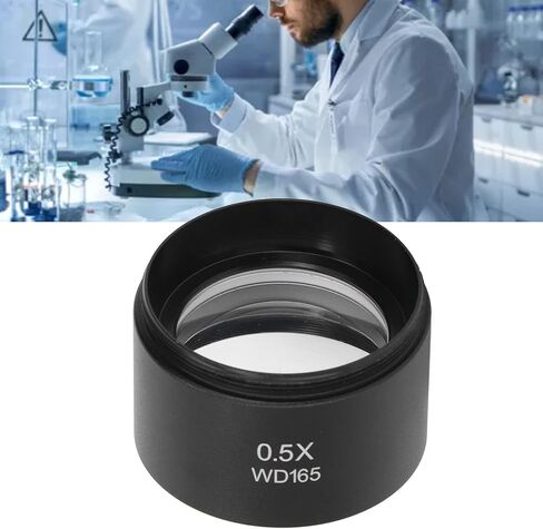 Microscope Auxiliary Objective Lens - WD165 0.5X Barlow Lens for SM Series Stereo Micromirror in Saudi Arabia