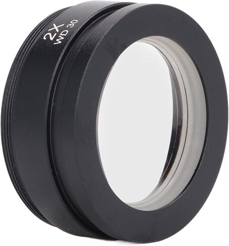 Microscope Auxiliary Objective Lens - WD30 Barlow Lens 2X Accessory for Stereo Microscope Accessories Imaging Parts in Saudi Arabia