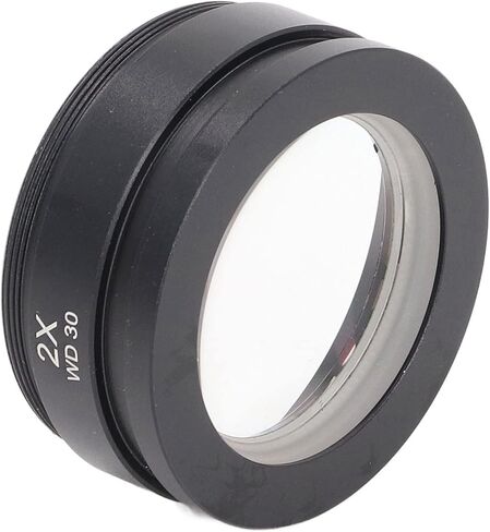 Microscope Auxiliary Objective Lens - WD30 Barlow Lens 2X Accessory for Stereo Microscope Accessories Imaging Parts in Saudi Arabia