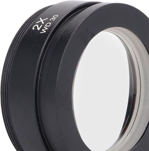 Microscope Auxiliary Objective Lens - WD30 Barlow Lens 2X Accessory for Stereo Microscope Accessories Imaging Parts in Saudi Arabia