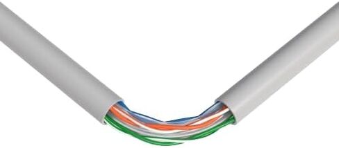 SATMAXIMUM CAT6 Cable 1000ft Pull Box Solid Ethernet LAN UTP Cable 23AWG 550Mhz RJ45 Network CCA Copper Clad Aluminum Wire Bulk Gray in Saudi Arabia
