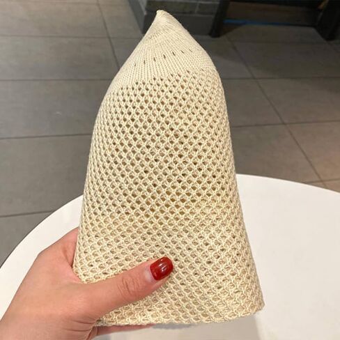 1pc Breathable Hollow mesh Fisherman hat for Women Beige in Saudi Arabia