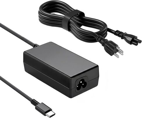 65W 45W USB C Laptop Charger Compatible with HP Chromebook 11 13 14 14A G6 G7 G8 EE Elite Specter X360 and More, Type C Power Adapter with 11ft Extra Long Fast Charging Cord in Saudi Arabia