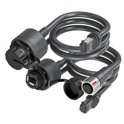 YWBL-WH Rectangular Satellite SPX Male to RJ45 Adapter IP68 Water Proof Ethernet Cable Extension with SPX Plug RJ45 Female Adapter in Saudi Arabia