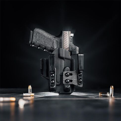 حافظة Tulster IWB ARC في اليد اليمنى تناسب: Smith & Wesson M&P Shield X w/TLR-7 Sub/HLX Light | حامل ضوء متوافق مع البصريات داخل حزام الخصر، حافظة حمل كيديكس مخفية in Kuwait
