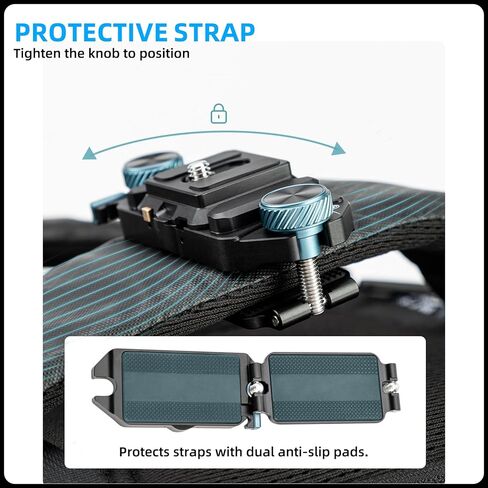 Fotopro RZ-5 Quick Release Camera Mount, Backpack Strap Mount with 1/4 Screw, Adapter for DSLR/Mirrorless Camera Tripod Stabilizer Handheld Gimbal Monopod Slider in Saudi Arabia