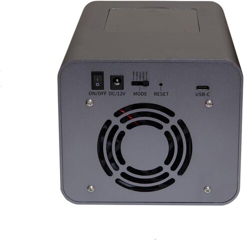 USB 3.2 (10Gbps) Type-C 2 Bay 2.5 Inch and 3.5 Inch SATA Hard Drive + 2 Bay M.2 NMVe Combo External Hard Drive Enclosure in Saudi Arabia