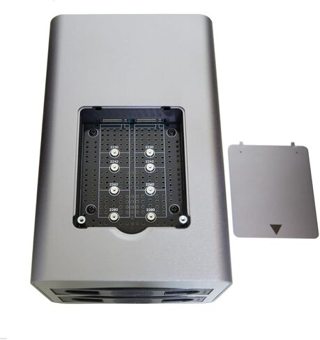 USB 3.2 (10Gbps) Type-C 2 Bay 2.5 Inch and 3.5 Inch SATA Hard Drive + 2 Bay M.2 NMVe Combo External Hard Drive Enclosure in Saudi Arabia