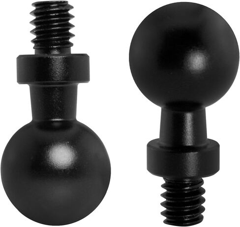 2PCS 15MM Ball Head to 1/4 inch Screw Aluminum Alloy Universal Head Tripod Mount Photography Equipment Adapter Screw Black in Saudi Arabia