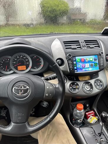 4+64G Car Radio Stereo for Toyota RVA4 2006 2007 2008 2009 2010 2011 2012 Wireless CarPlay Android Auto, 7'' Touchscreen Stereo, GPS Navi WiFi, Backup Camera, FM Physical Button Knob in Kuwait