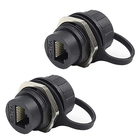 ‌penglin 2PCS IP67 IP67 مقرن RJ45 RJ45 مقاوم للماء ، CAT6A ETHERNET MOUNT ADAPTER Bulkhead ، دعم CAT6 CAT5E CAT5 للكمبيوتر الشخصي in Kuwait