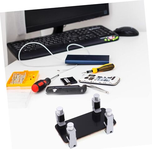 TEHAUX 2pcs Adjustable Phone Screen Fixing Clip Tools for Tablets and Smartphones Metal Fastening Clamps for Screen Repair Compatible Laptops and LCD Devices in Saudi Arabia
