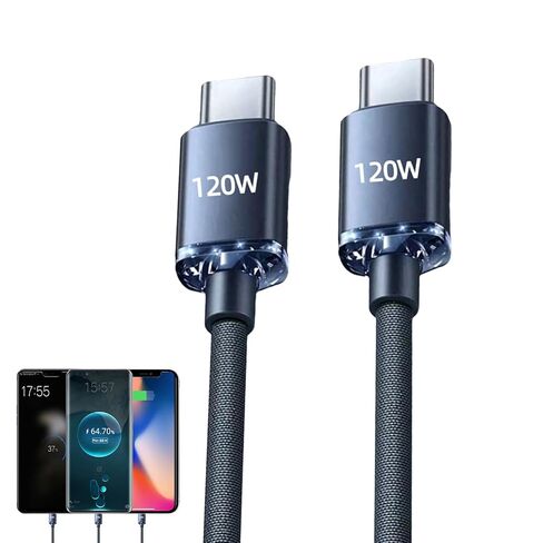 USB C Splitter – Modern Premium High-performance Portable, Versatile, Cable 2-in-1 Fast Charge, Charger for Data Transfer | Multipurpose Outdoor Indoor Utility in Saudi Arabia