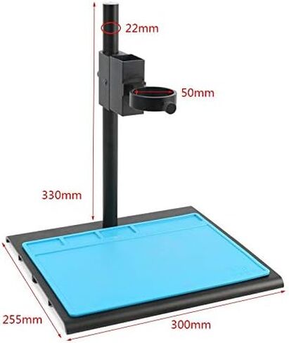 Adjustable Focusing Bracket Holder Table Stand 50mm + Zoom 180x 300x C Mount Lens For Digital HDMI USB Video Microscope Camera (Color : 180x) in Saudi Arabia