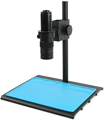 Adjustable Focusing Bracket Holder Table Stand 50mm + Zoom 180x 300x C Mount Lens For Digital HDMI USB Video Microscope Camera (Color : 180x) in Saudi Arabia