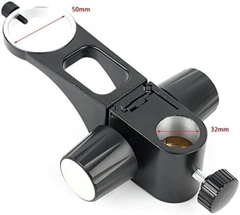 Install Diameter 32mm C Mount Zoom Lens Diameter 50mm Adjustable Stereo Microscope Stand Holder Arm Bracket Gear Accessories in Saudi Arabia