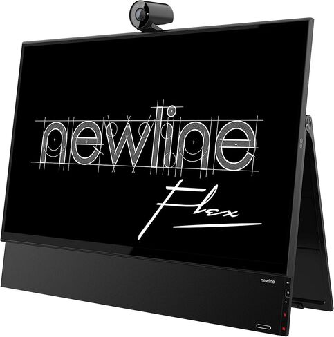 Newline Flex، شاشة سطح مكتب الكل في واحد مقاس 27 بوصة، شاشة لمس تفاعلية لعقد مؤتمرات الفيديو، لوحة بيضاء والتعاون للعمل من المنزل (Zoom، Google Meet، Microsoft Teams، Webex Ready) in Kuwait