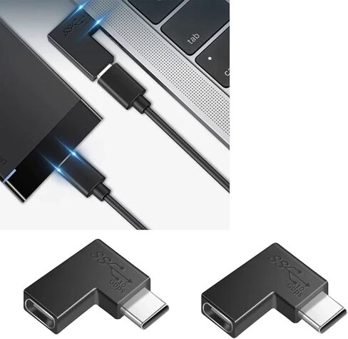 2 قطعة محول سريع USB3.1 من النوع C مع رأس أنثى ذكر اختياري لسهولة الاتصال ونقل البيانات بسرعة in Kuwait