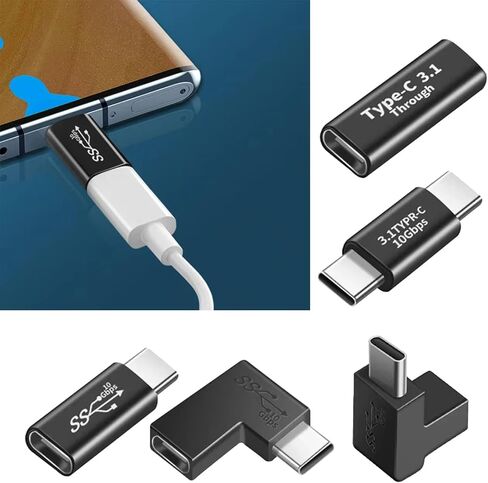 2 قطعة محول سريع USB3.1 من النوع C مع رأس أنثى ذكر اختياري لسهولة الاتصال ونقل البيانات بسرعة in Kuwait