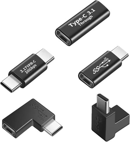 2 قطعة محول سريع USB3.1 من النوع C مع رأس أنثى ذكر اختياري لسهولة الاتصال ونقل البيانات بسرعة in Kuwait