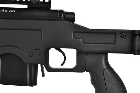 Well MB4410BAB Full Metal MB4410 Spring Sniper Rifle Airsoft Gun (Black/Scope & Bipod Package) in Saudi Arabia