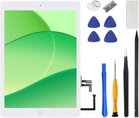for iPad Air 1 / 1st Gen Screen Replacement 9.7 Inch Digitizer, for A1474 A1475 A1476 Air 1st Generation Touch Glass with Home Button, Repair Tool Kit (Black) in Kuwait