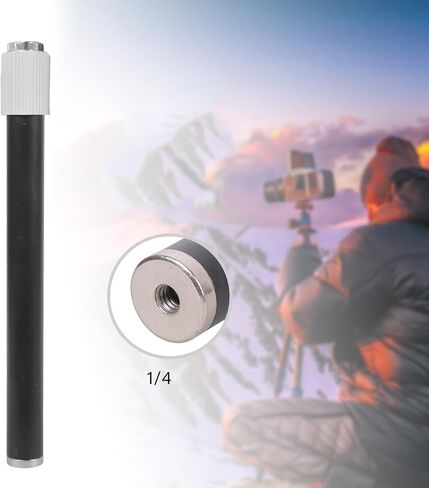 محول تركيب كاميرا تصغير مع خيوط مزدوجة 1/4 بوصة لمعدات استوديو أضواء LED 22 سم - 38 سم أداة إنشاء محتوى قضيب معدني قابل للتعديل in Saudi Arabia