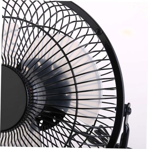 USB Powered Mini Metal Fan with Rotation Adjustable Cooling for PC Laptop Notebook Black Desktop Air Circulator in Saudi Arabia