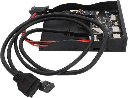 لوحة محرك الأقراص المرنة AYNEFY USB3.2 Gen1 Type C، توصيل وتشغيل 5 جيجابت في الثانية، محور أمامي 3.5 بوصة مع 2 USB3.0، USB C، صوت عالي الدقة، قارئ SD TF، محول أمامي 19 سنًا لـ 7، 8، 10، 11، 2003، OS X، in Kuwait