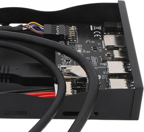 لوحة محرك الأقراص المرنة AYNEFY USB3.2 Gen1 Type C، توصيل وتشغيل 5 جيجابت في الثانية، محور أمامي 3.5 بوصة مع 2 USB3.0، USB C، صوت عالي الدقة، قارئ SD TF، محول أمامي 19 سنًا لـ 7، 8، 10، 11، 2003، OS X، in Kuwait