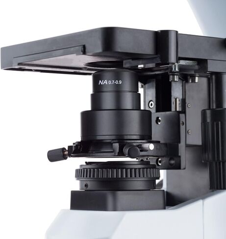 AmScope 40X-1000X مجهر Darkfield المصحح بما لا نهاية مع إضاءة LED Koehler وقطعة أنف خماسية in Kuwait