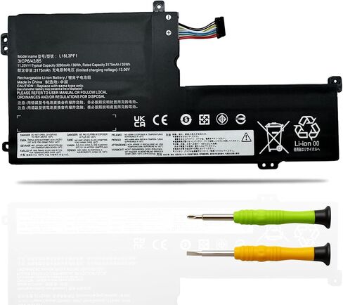 استبدال بطارية الكمبيوتر المحمول L18M3PF2 L18L3PF1 لجهاز Lenovo Ideapad L340-15IWL L340-15API Touch L340-17IWL L340-17API Series 5B10T03404 5B10T03401 L18D3PF1 11.25V 36Wh 3280mAh in Saudi Arabia