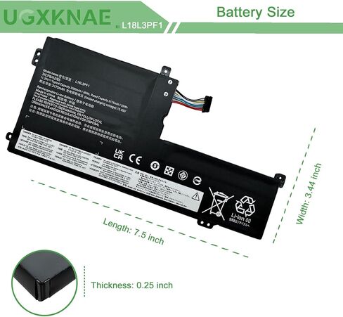 استبدال بطارية الكمبيوتر المحمول L18M3PF2 L18L3PF1 لجهاز Lenovo Ideapad L340-15IWL L340-15API Touch L340-17IWL L340-17API Series 5B10T03404 5B10T03401 L18D3PF1 11.25V 36Wh 3280mAh in Saudi Arabia