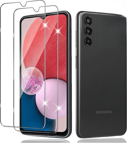 عبوتان لهاتف Samsung Galaxy A13 واقي شاشة من الزجاج المقسى، جراب مضاد للخدش in Kuwait