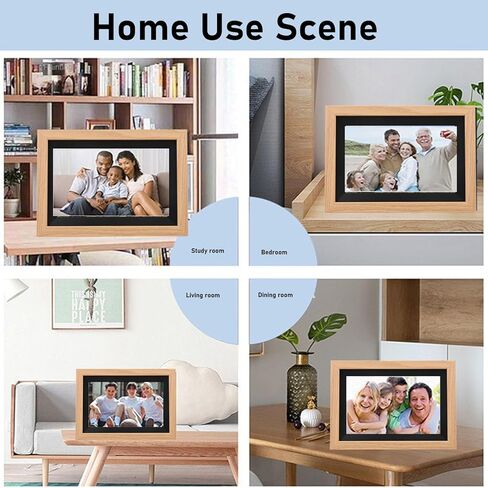 Digital Picture Frame Wi Fi, 15.6 Inch Large Digital Picture Frame with LED Touch Screen, Built in 16GB Storage, Share Moments Instantly via Frameo App (US Plug) in Saudi Arabia