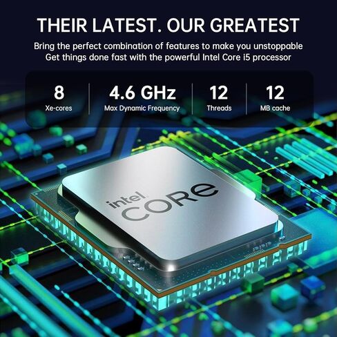 كمبيوتر محمول acer Aspire 5، كمبيوتر محمول بشاشة لمس FHD IPS مقاس 15.6 بوصة للطلاب والأعمال، Intel Core i5-13420H، ذاكرة الوصول العشوائي LPDDR5 سعة 8 جيجابايت، SSD 512 جيجابايت، كاميرا ويب، Wi-Fi 6، HDMI، مع ملحق، مع مكتب مدى الحياة Win 11 Home in Kuwait