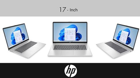 HP 17 Everyday Value Laptop 17.3" IPS FHD Display (AMD Ryzen 5 7520U, 8GB LPDDR5, 512GB SSD, AMD Radeon, WiFi 6, Webcam, Bluetooth 5.3, Win 11 Home) w/DKZ USB Port Expander in Saudi Arabia
