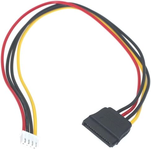4Pin مرن أنثى إلى 15Pin شاحن أنثي محول إمدادات الطاقة تحويل البيانات كابل سلك الطاقة 7.87in in Kuwait