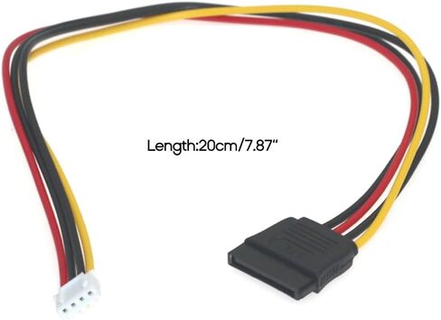4Pin مرن أنثى إلى 15Pin شاحن أنثي محول إمدادات الطاقة تحويل البيانات كابل سلك الطاقة 7.87in in Kuwait