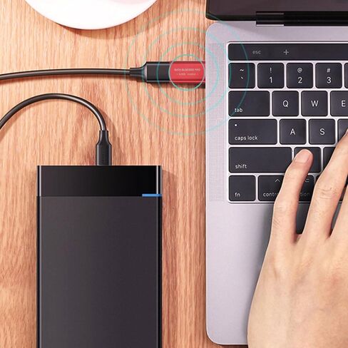 محول شحن USB C عالي السرعة لحجب البيانات محول ذكر إلى أنثى شحن آمن للهواتف والأجهزة اللوحية ومنع الرفع in Kuwait