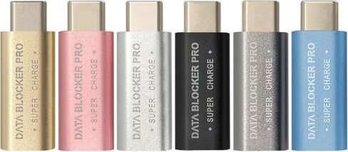 محول شحن USB C عالي السرعة لحجب البيانات محول ذكر إلى أنثى شحن آمن للهواتف والأجهزة اللوحية ومنع الرفع in Kuwait