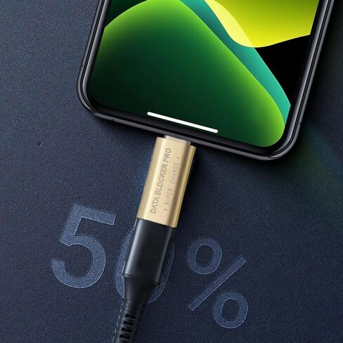 محول شحن USB C عالي السرعة لحجب البيانات محول ذكر إلى أنثى شحن آمن للهواتف والأجهزة اللوحية ومنع الرفع in Kuwait