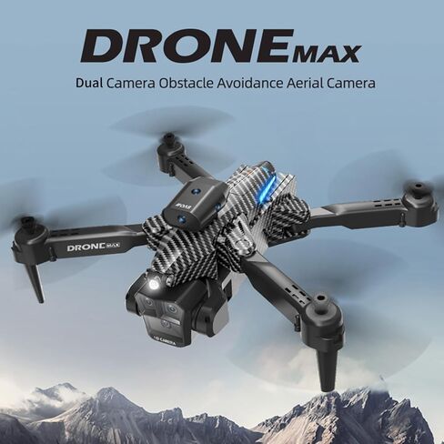 GoolRC Remote Control Drone with Dual Camera 4K Foldable Headless Quadcopter with Obstacle Avoidance Function Optical Flow Positioning Gesture Photography with Storage Box 2 Battery in Saudi Arabia
